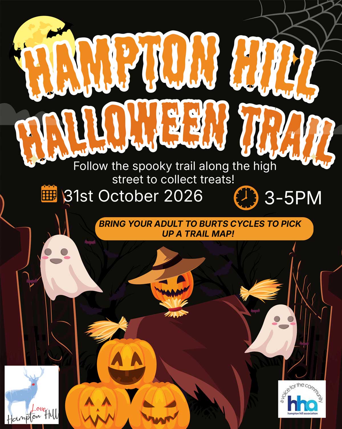 Hampton Hill Halloween Trail poster